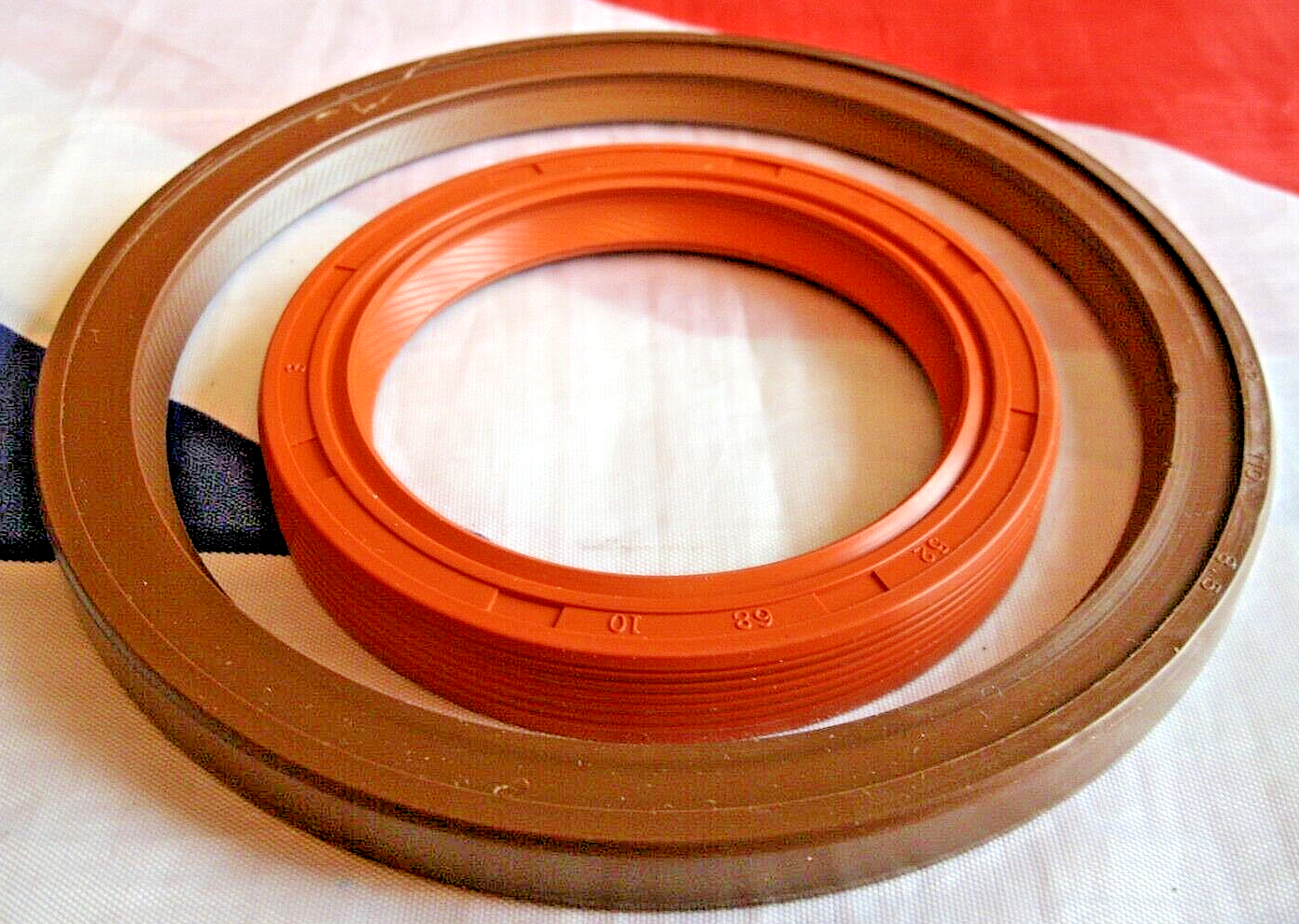 One NEW Volvo P1800s Front Crank shaft Oil Seal Late type from 1973/? on