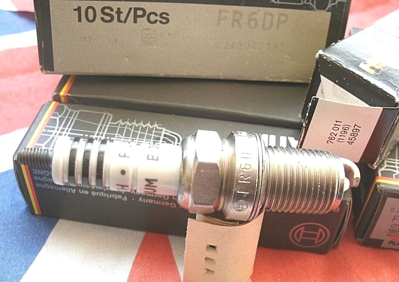 ONE SET OF 10 FR 8 LDC Genuine Boxed Bosch Palatine Spark Plugs 0 242 229 591