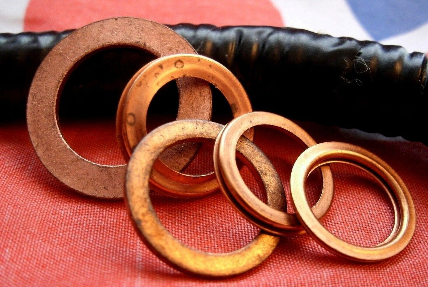RANGE ROVER CLASSIC V8 3.5 3.9 & 4.2 1970 On NEW OIL PUMP COPPER SEAL WASHER KIT