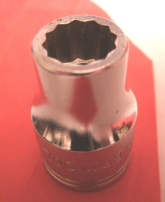 One New Old Stock 1/2 Drive Britool Socket 1/4 BS-3/16 W Classic Vintage Vectren