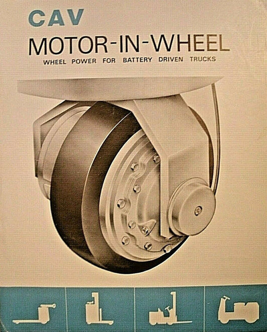 1 used CAV Motor in wheel Leaflet Pamphlet colour technica data 4 sides TYPES 3