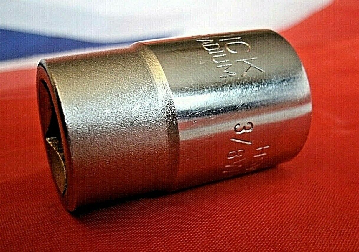 1 N O S 1/2 Drive HSW 206 King Dick Socket 7/16 BS-3/8 W Classic Vintage Vectren
