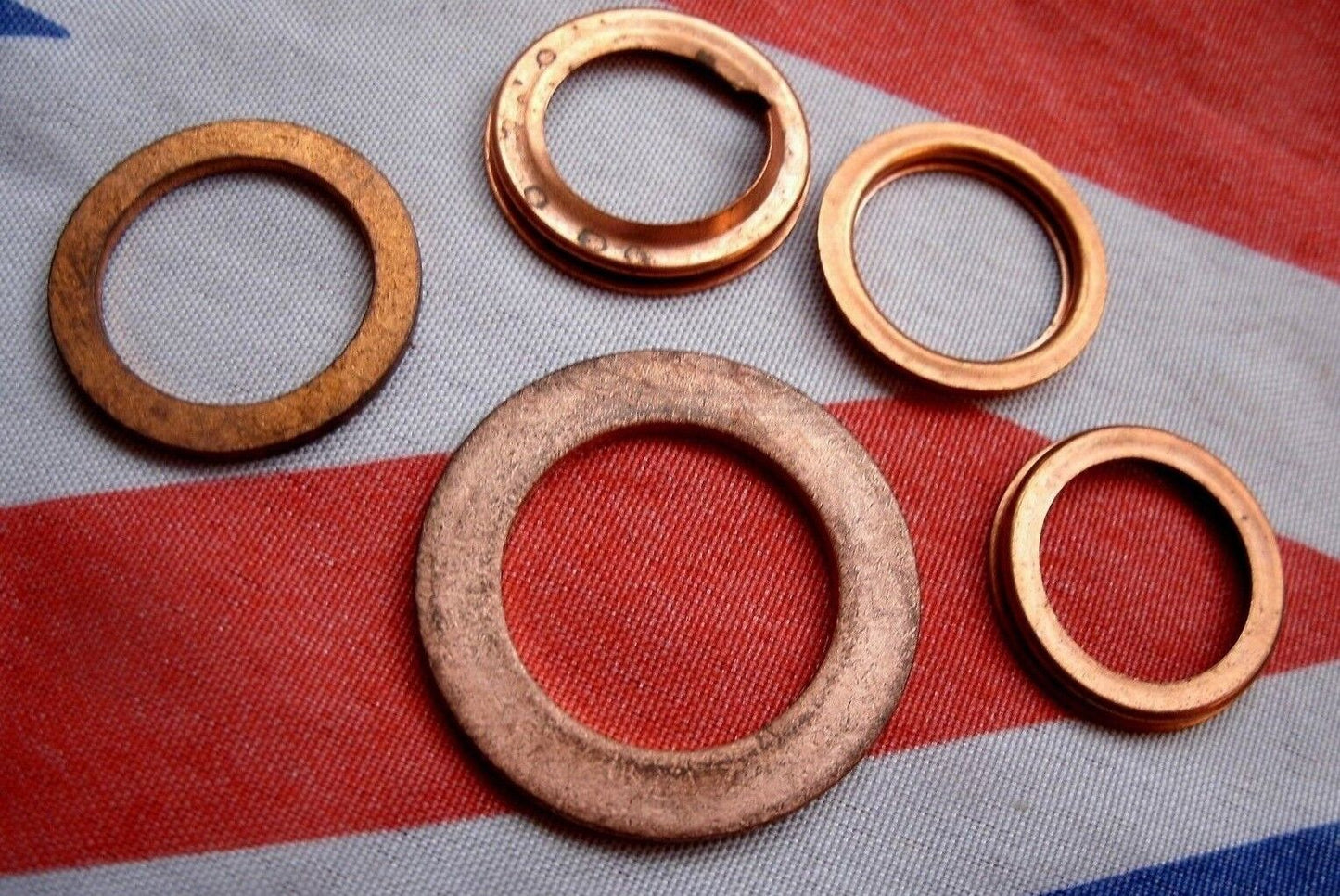 RANGE ROVER CLASSIC V8 3.5 3.9 & 4.2 1970 On NEW OIL PUMP COPPER SEAL WASHER KIT