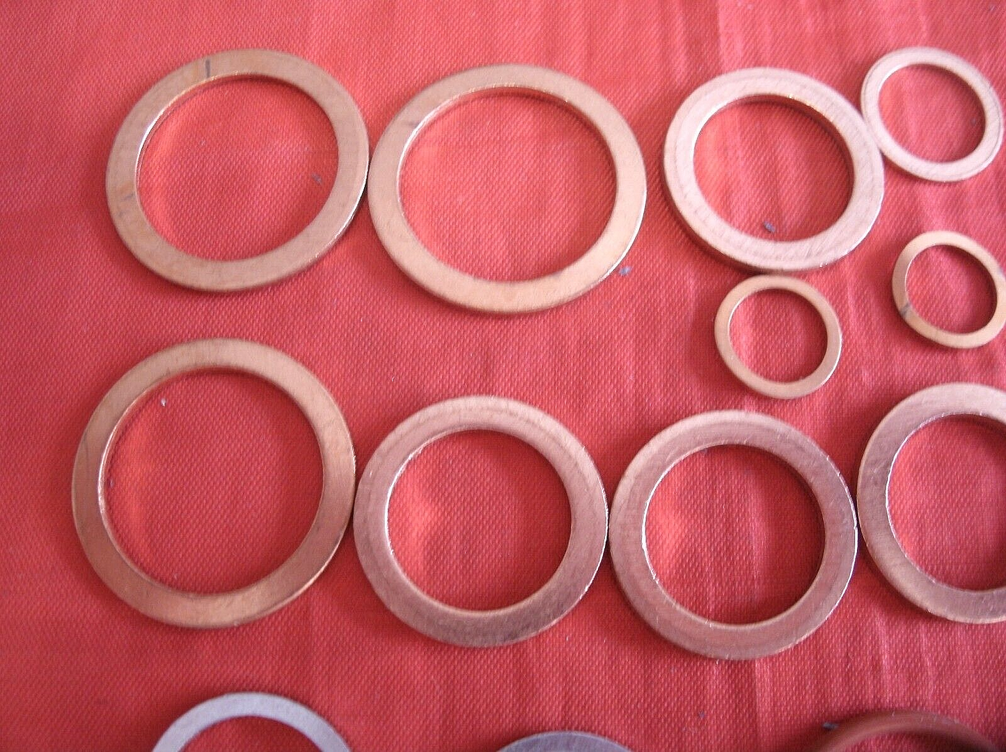 Set Of Sealing Washers Copper Rubber & Aluminum Land Rover VM Diesel 2.4 & 2.5