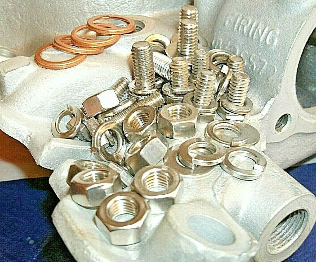 ROVER V8 Late Type Carburettor Inlet Manifold Stainless Steel Assemble KIT