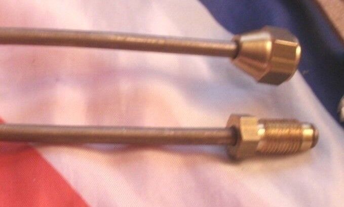 New Rover P6 rear Brake Caliper Link metal brake pipe with fittings 3.12