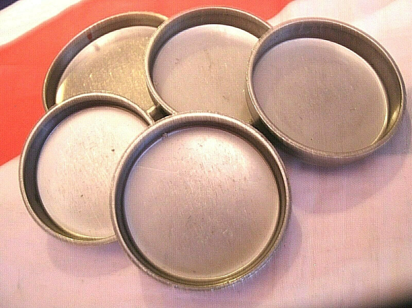 1 Set Of 5 Ford Cortina Stainless Steel Core Plugs For the 1200 1300 1500 1600cc