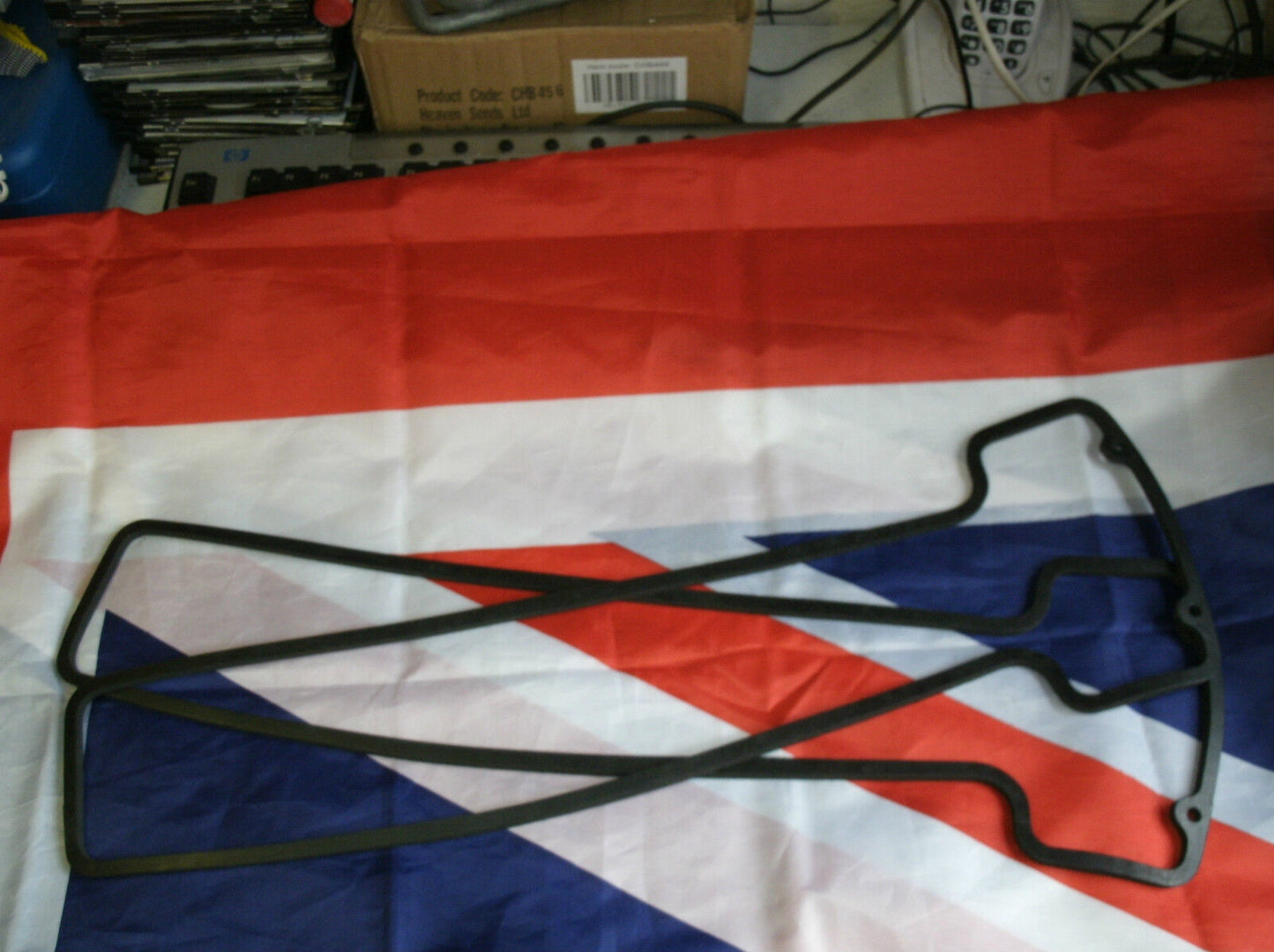 TRIUMPH STAG V8 3 LITRE ENGINE EXHAUST MANIFOLD GASKETS SET 8 GASKETS.