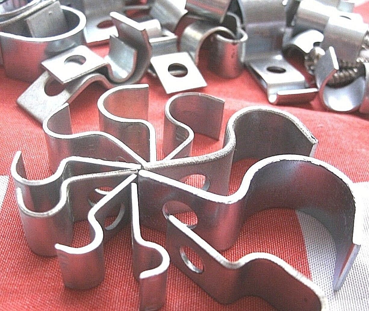 1 Set OF 10 Rover P6 2000 3/16 Saddle Clips 4 fixing Brake pipes to body shell