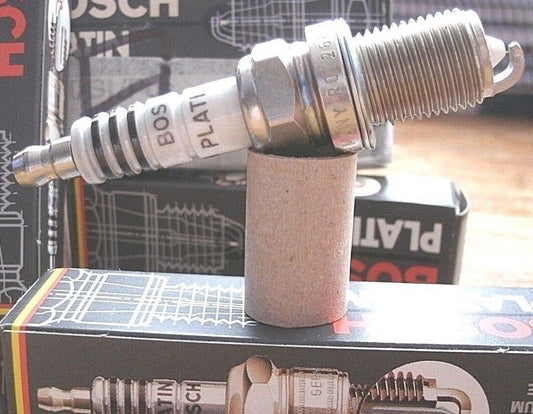 ONE NEW SET OF 4 F6DP Genuine Boxed Bosch Palatine Spark Plug 0241240553.
