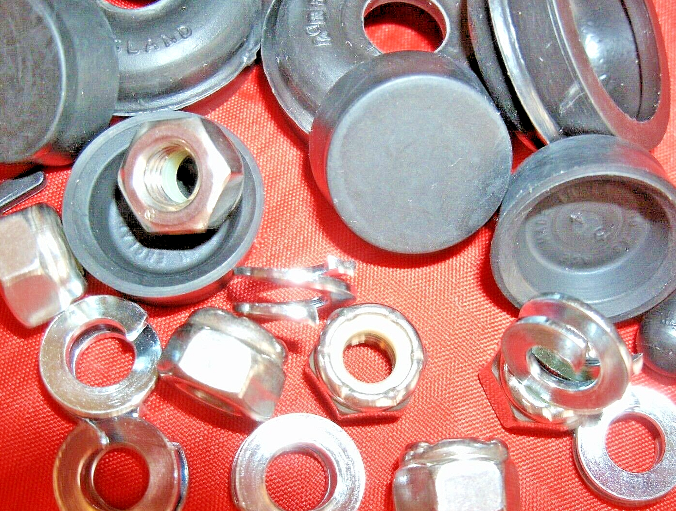 1 Rover P4 Rear Brake Cylinders Car set Rubber Seals & Lock nuts Special Washers
