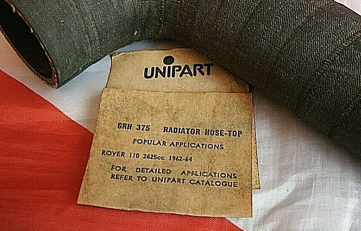 ONE ROVER P4 110 NOS TOP RADIATOR WATER HOSES part no,s O/E 538288 /GRH375