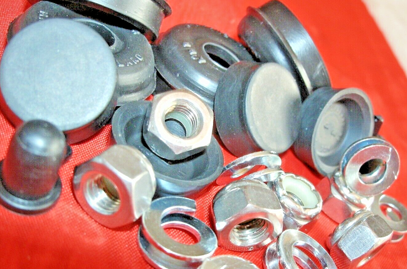 1 Rover P4 Rear Brake Cylinders Car set Rubber Seals & Lock nuts Special Washers