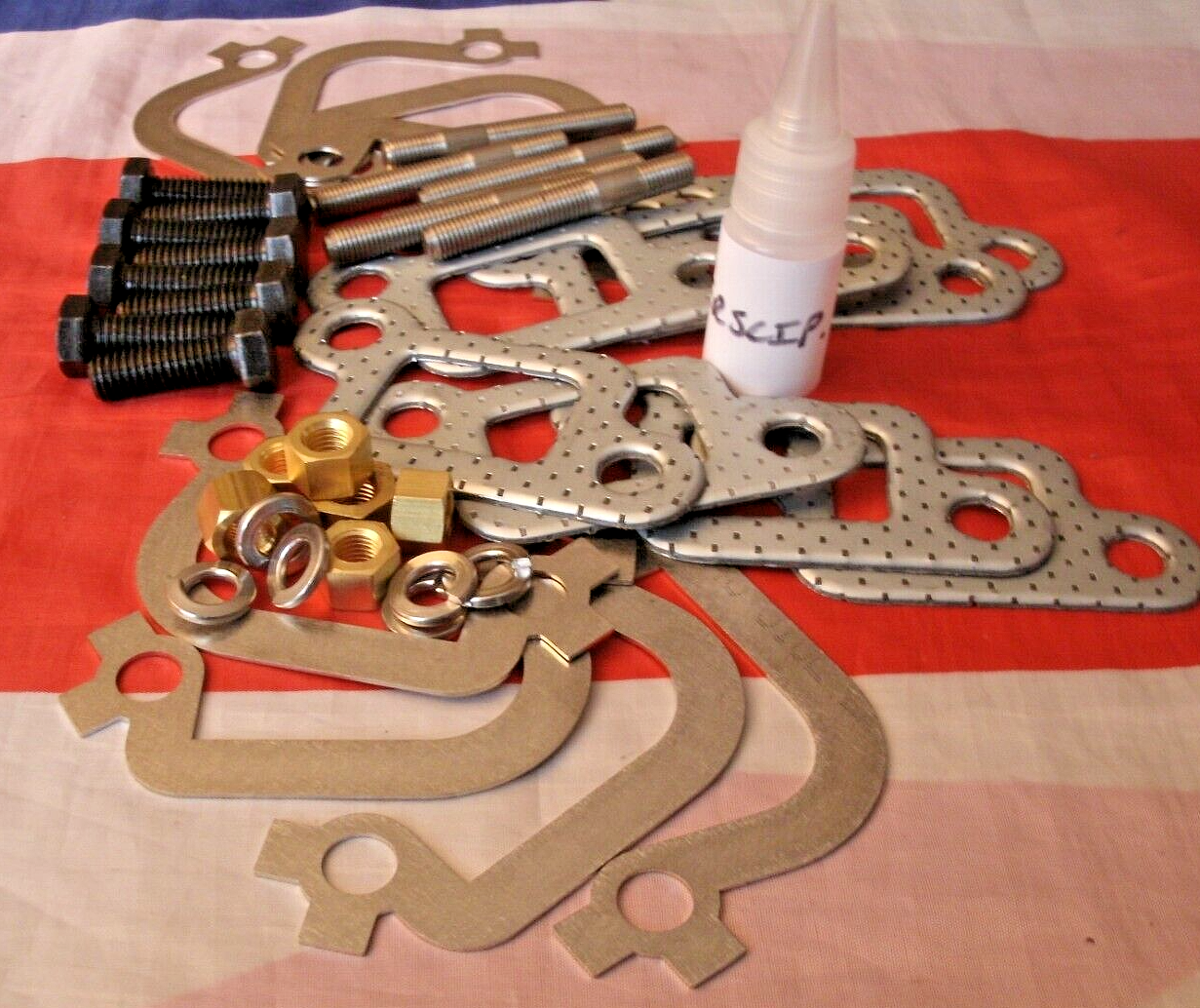 One NEW Rover P5B P6B V8 3500 3.5 Exhaust Manifold Fitting Kit. Mk110b.