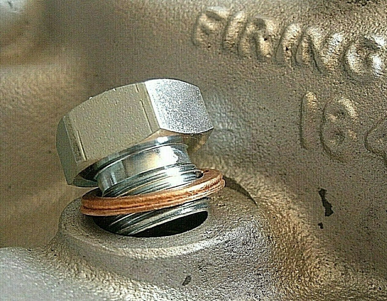 Rover V8 Carburettor Inlet Manifold Blanking plug & copper washer 603224  232043