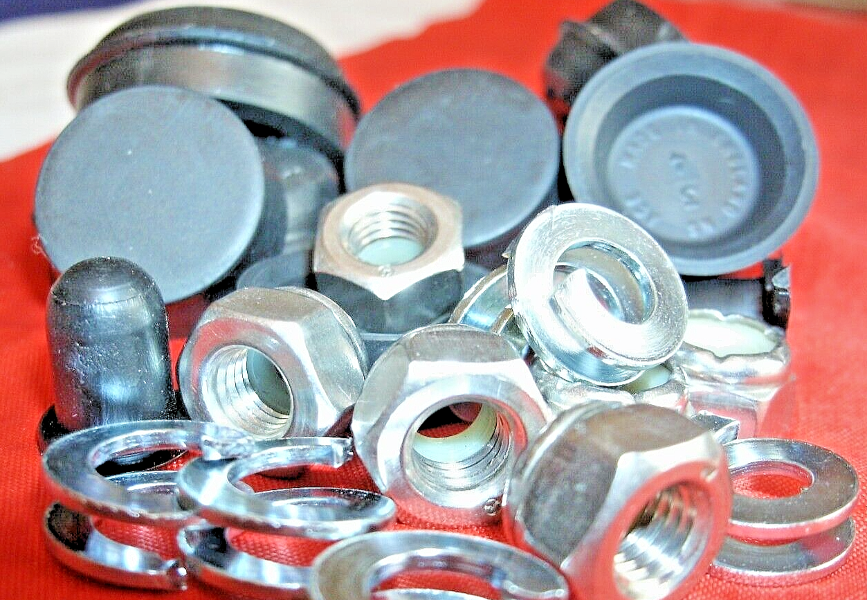 1 Rover P4 Rear Brake Cylinders Car set Rubber Seals & Lock nuts Special Washers