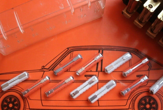 New FORD Escort MK 1 Replacement Continental Ceramics Fuses Set & fitting tool