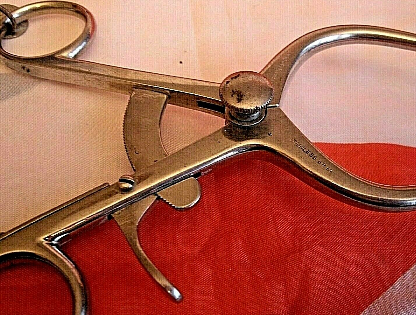 One Used Vintage Dental Examination Tool Stainless steel Complete Working