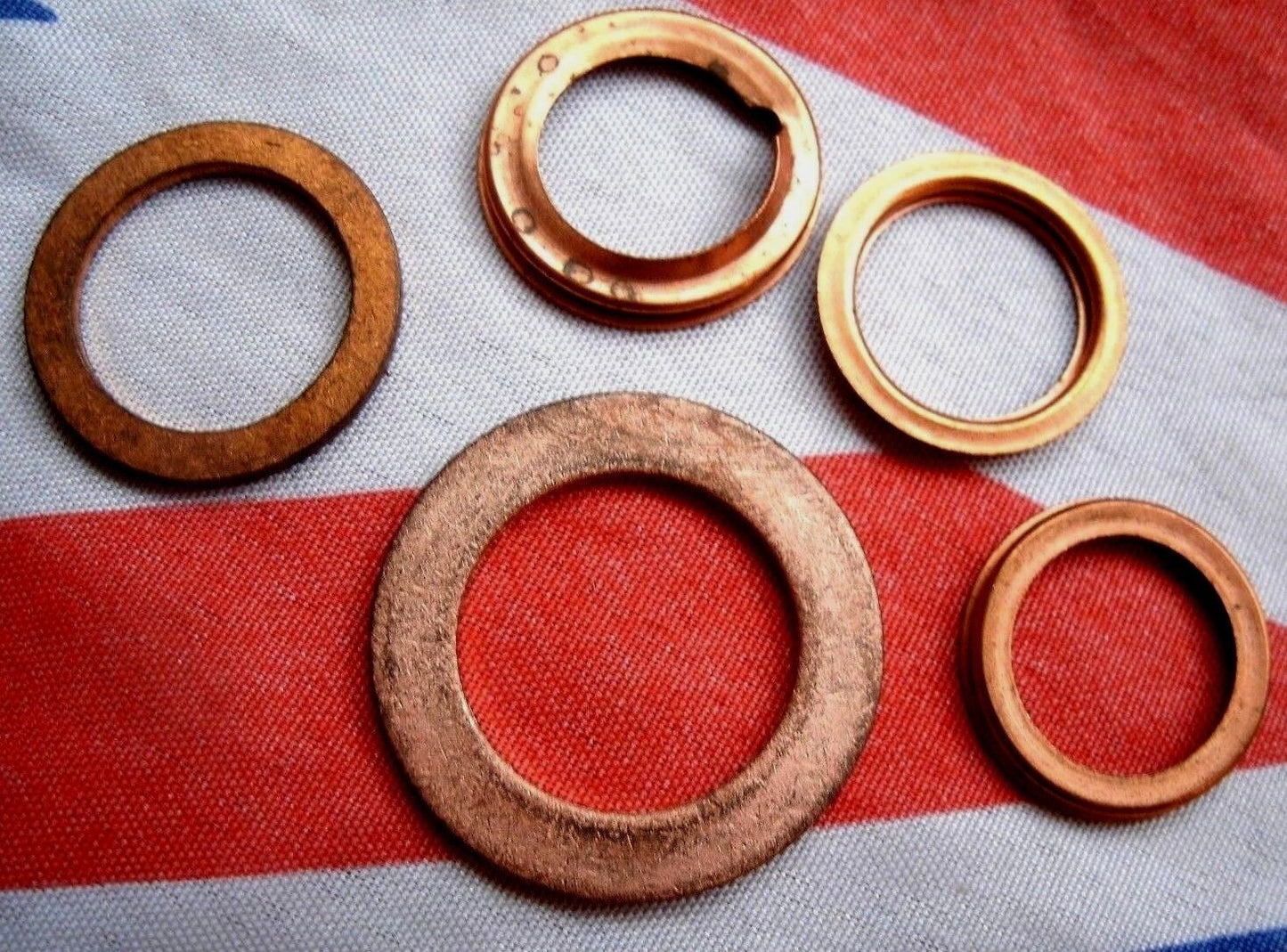 RANGE ROVER CLASSIC V8 3.5 3.9 & 4.2 1970 On NEW OIL PUMP COPPER SEAL WASHER KIT