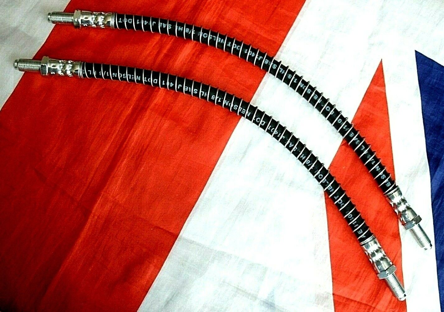 1 Set Of 3 New Aston Martin AMV8 Volante Vantage Armoured Brake Hoses 1968 on