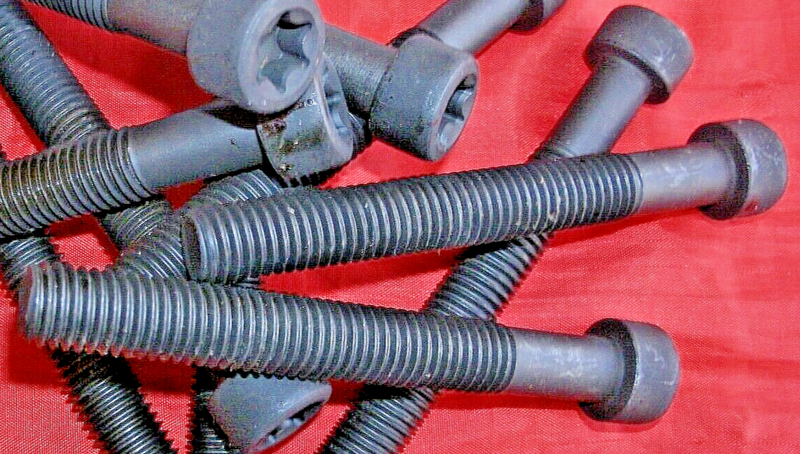One New Set Of Ten Course FORD Pinto Cylinder Head Bolts 1.6 1.8 & 2.0 Models.