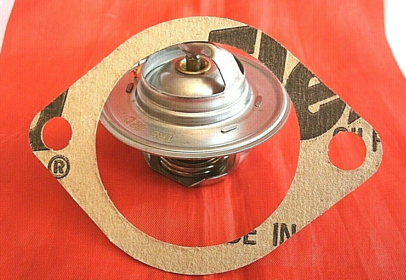 One New Triumph 3 Litre V8 Stag 82% Thermostat & Improved Quilty 1/16" Gasket.