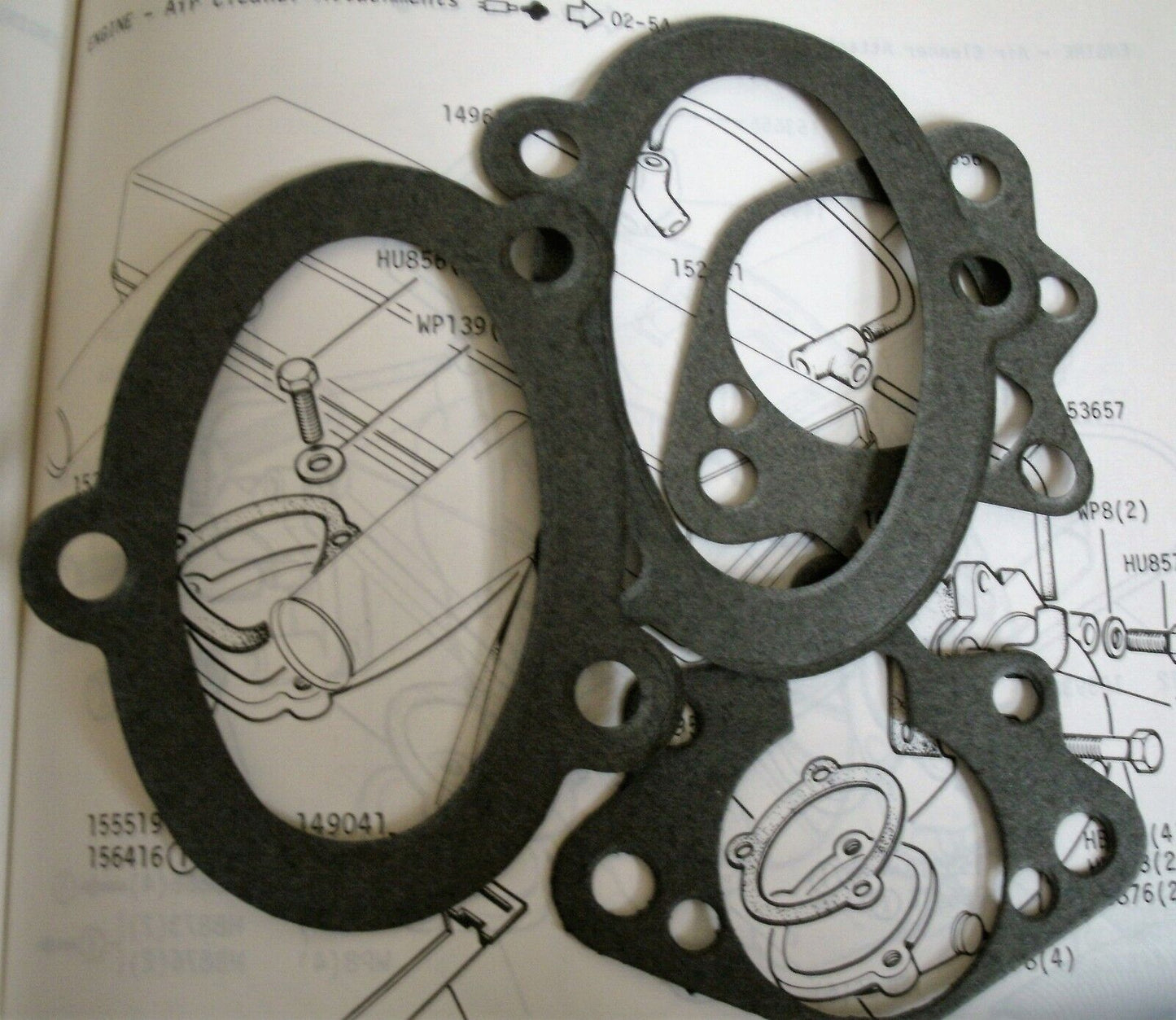 TRIUMPH STAG V8 3 LITRE HALF ENGINE EXHAUST MANIFOLD GASKETS SET 3