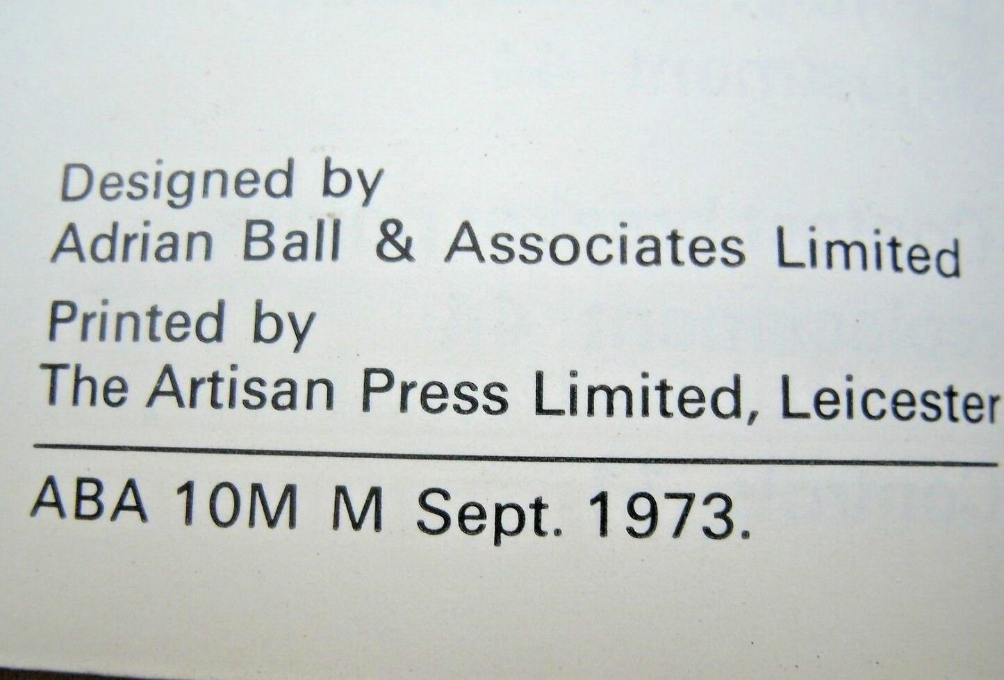 One Reliant Robin Owens Manual-Hand Book Dated 1973 Used But Very Clean