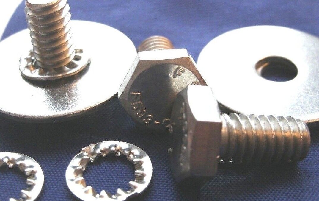 NEW ROVER V8 P6 Water Pump Belt Pulley Bolt & Washer kit in Stainless Steel