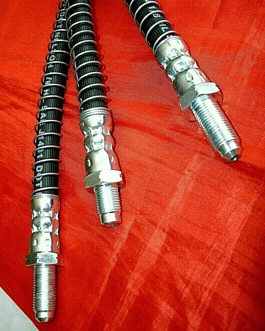 1 Set Of 3 New Aston Martin AMV8 Volante Vantage Armoured Brake Hoses 1968 on