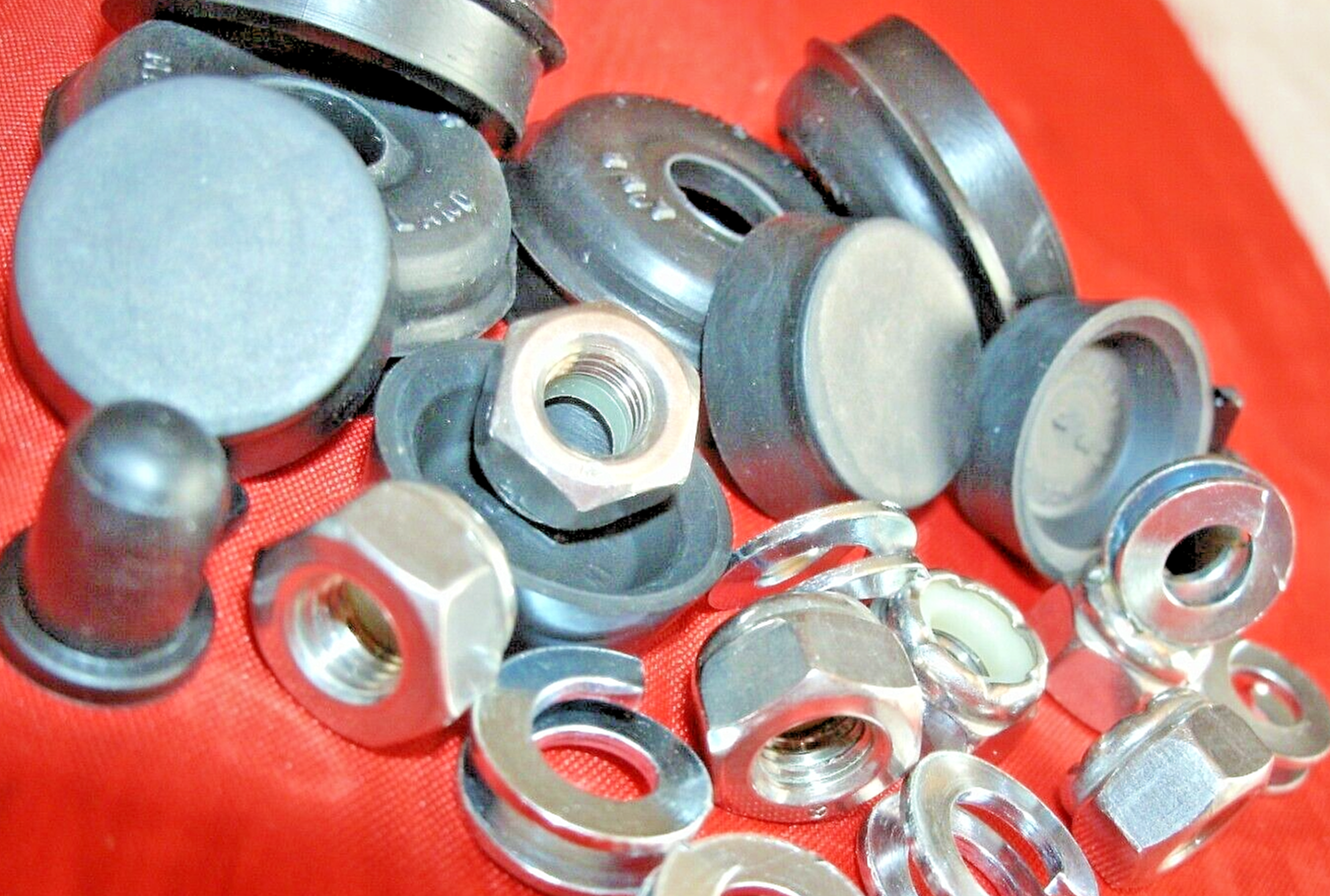 1 Rover P4 Rear Brake Cylinders Car set Rubber Seals & Lock nuts Special Washers