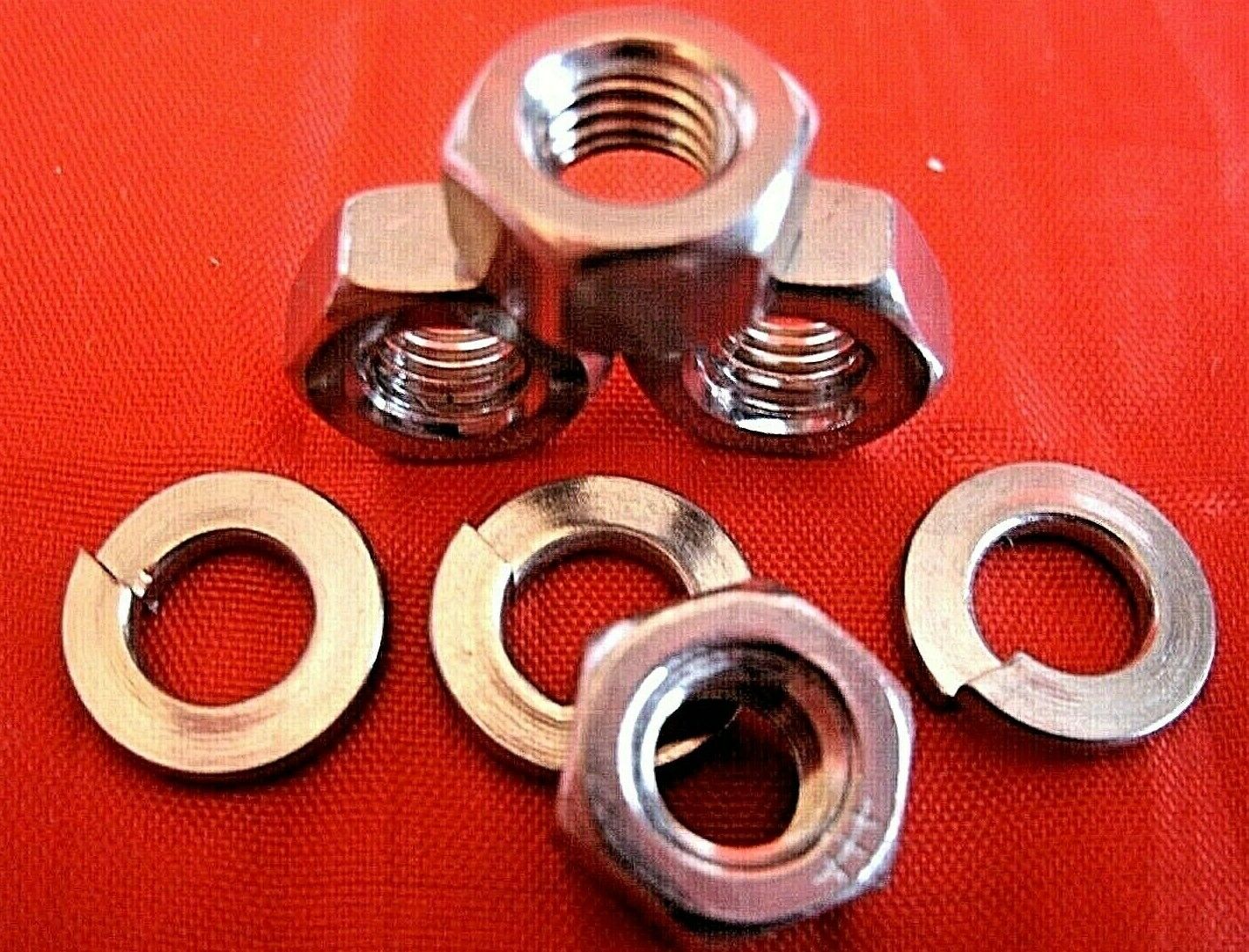 ROVER P4 60,75.90 105 THERMOSTAT HOUSING STAINLESS STEEL bsf NUTS & WASHERS SET