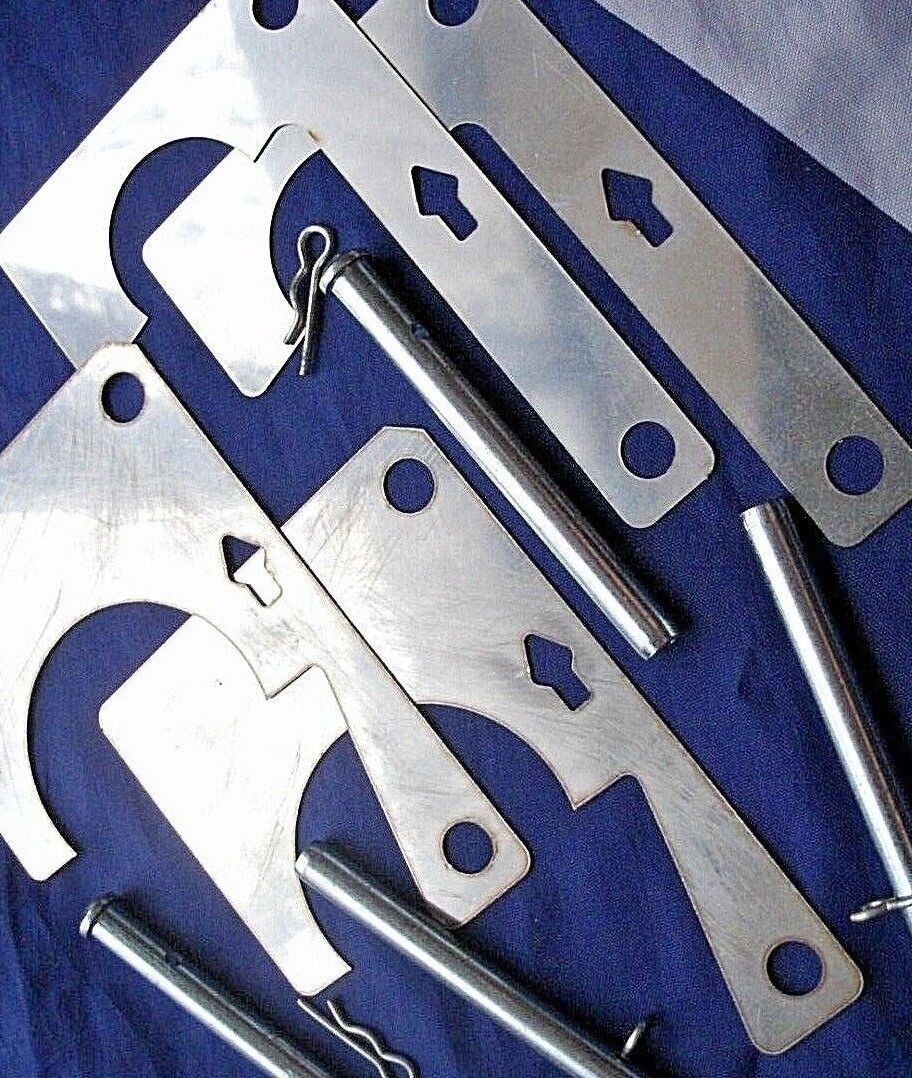 One New Set 4 Rover P6 V8 Front Brake Caliper Anti Rattle Shims Stainless Steel