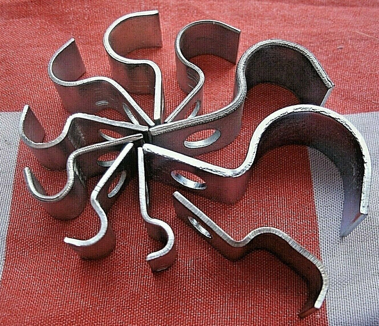 6 New 3/16 Twin Metal Brake Pipe Fitting Clips Clamps Steel With Plated finish