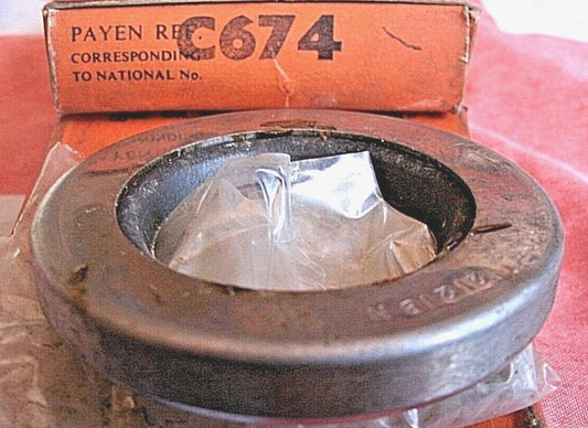 One NOS C674 Payen oil seal Ford Angina Prefect 1933 On Ref 44081