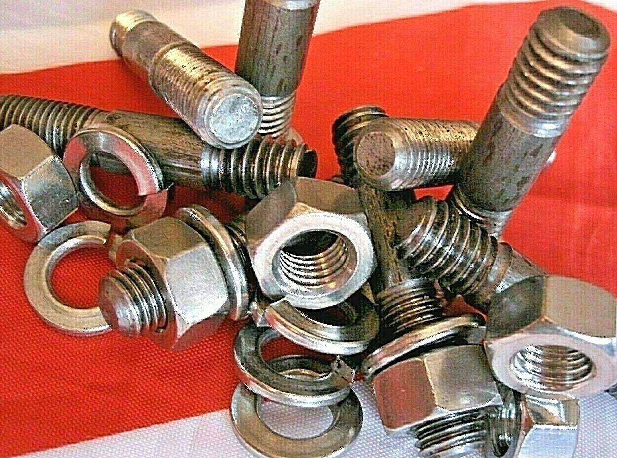 Rover P5B V8 Carburettors Mount Kit for manifold Studs Nuts Springs Washers