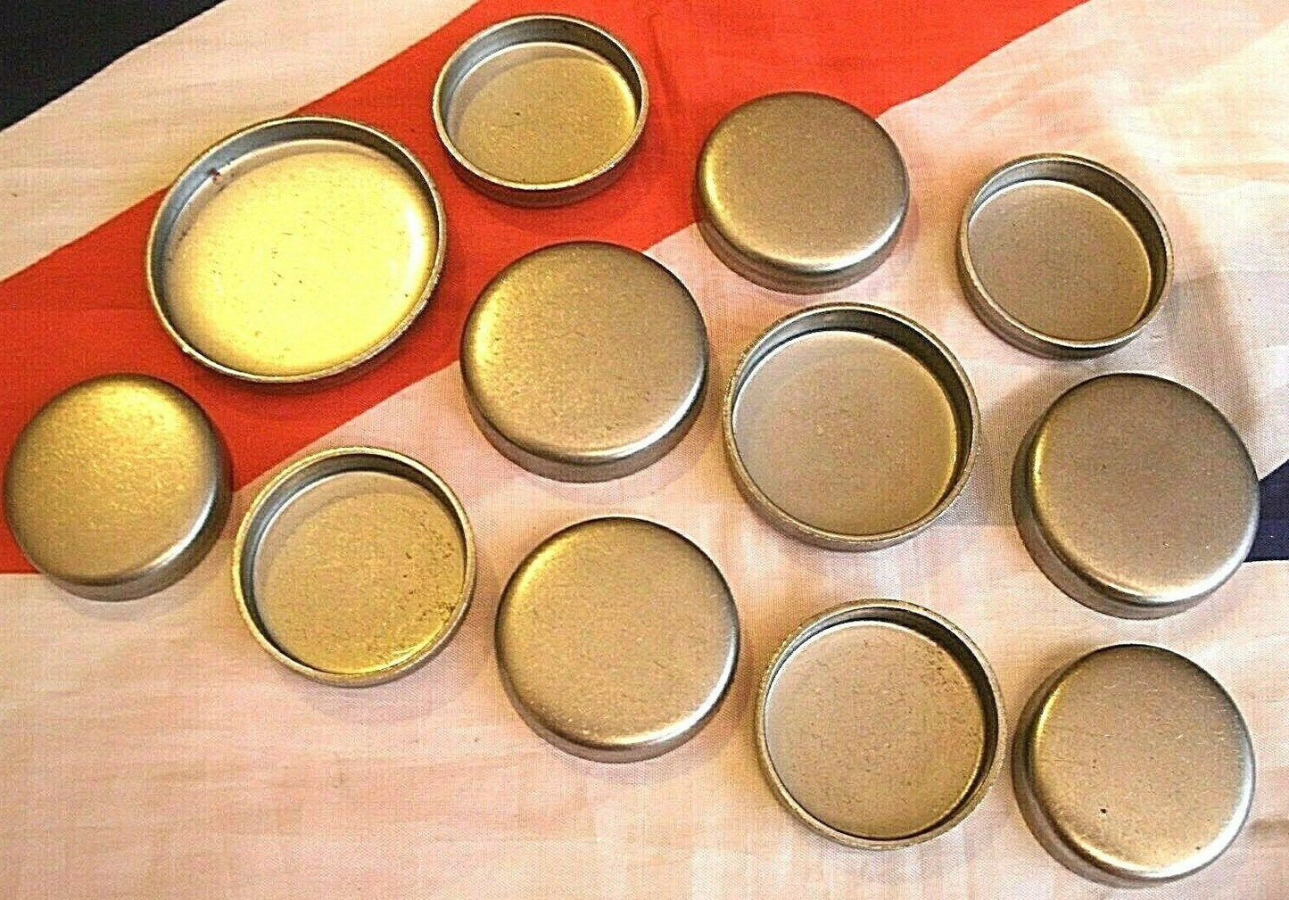 1 SET of 12 NEW Mild Steel & plated  CORE PLUGS V6 2.9 RELIANT SCIMITAR SEA6