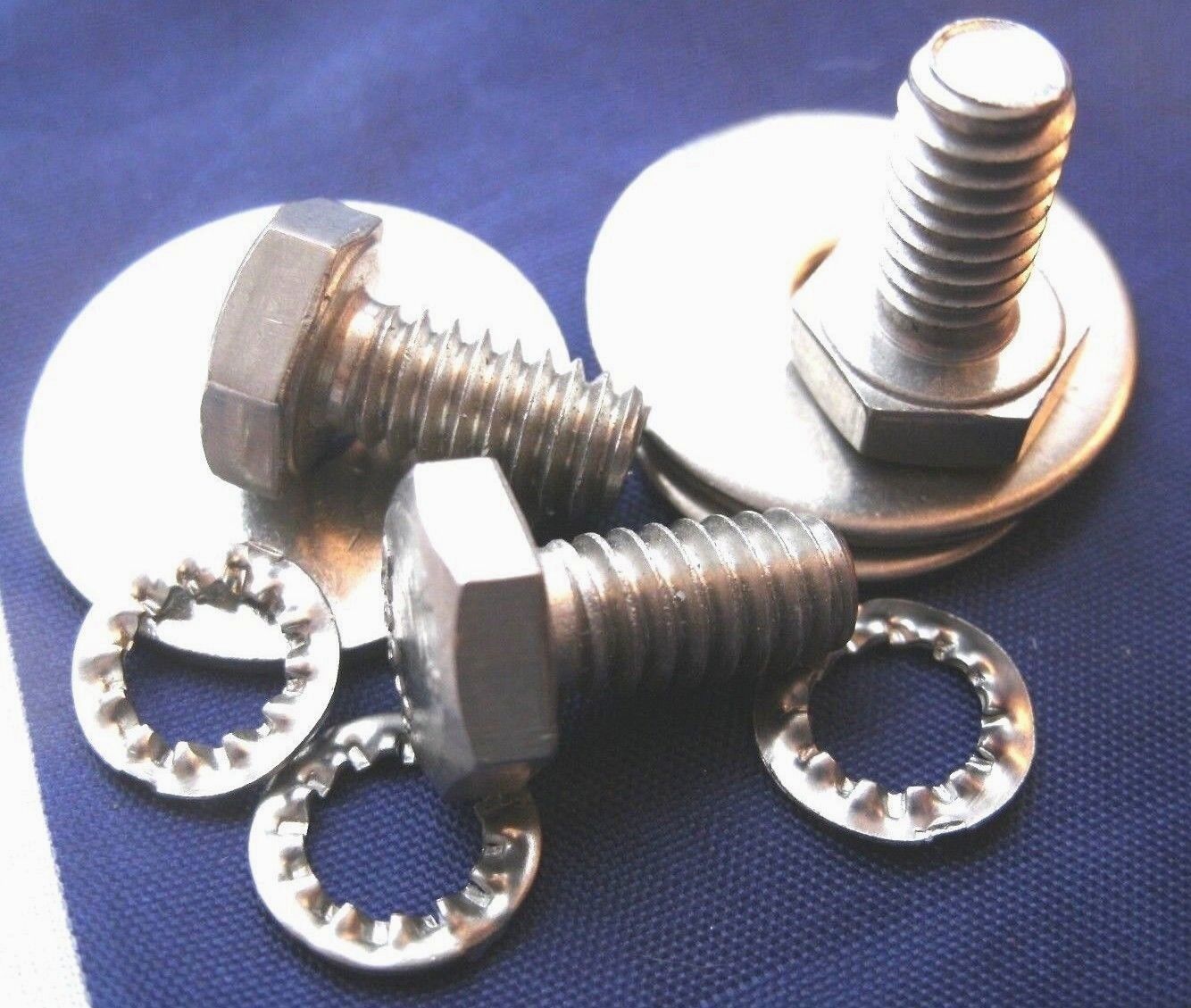 NEW ROVER V8 P6 Water Pump Belt Pulley Bolt & Washer kit in Stainless Steel