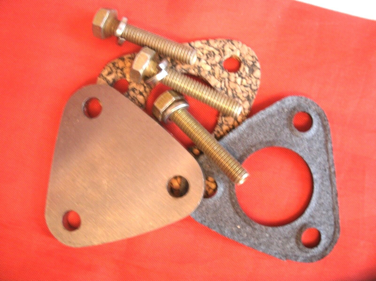 Otter Switch Blanking Plate 3 Two BA Bolts Stainless Blank Plate & Cork Gaskets