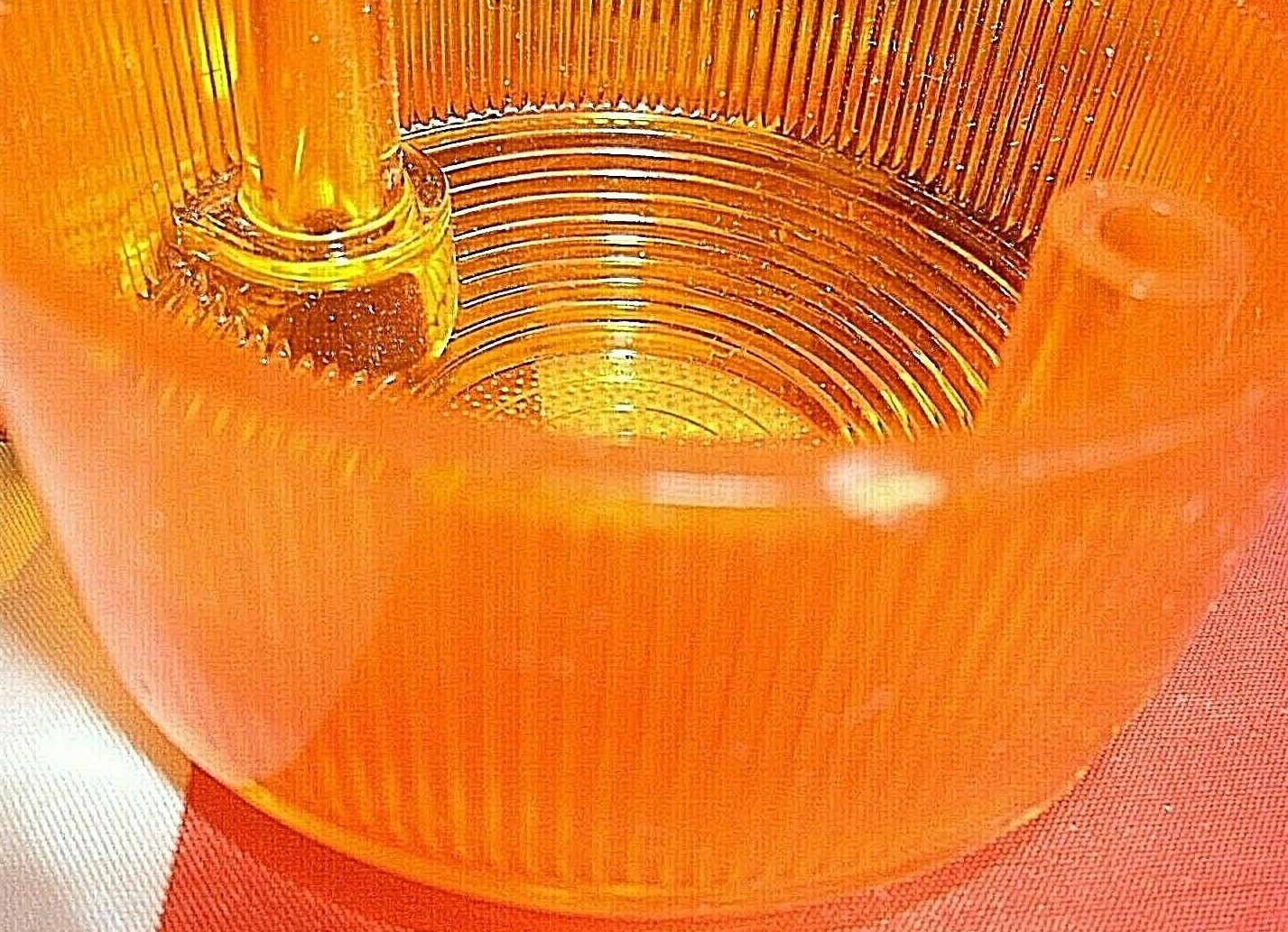 NOS One Britax Amber Light Lens 6220 Box 10101.7189 New Old Stock. 3"x 1,3/8"